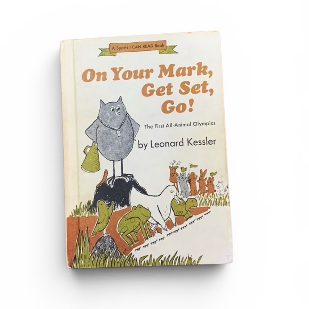 On Your Mark, Get Set, Go! by Leonard Kessler | Vintage Sports I Can Read Book